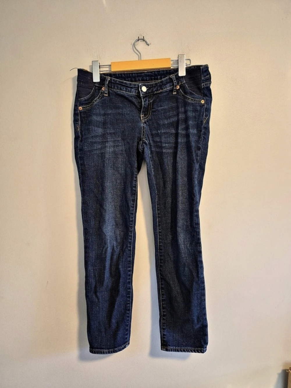 Gap Maternity Size 27 Dark Wash Denim Best Girlfriend Straight Leg Jeans